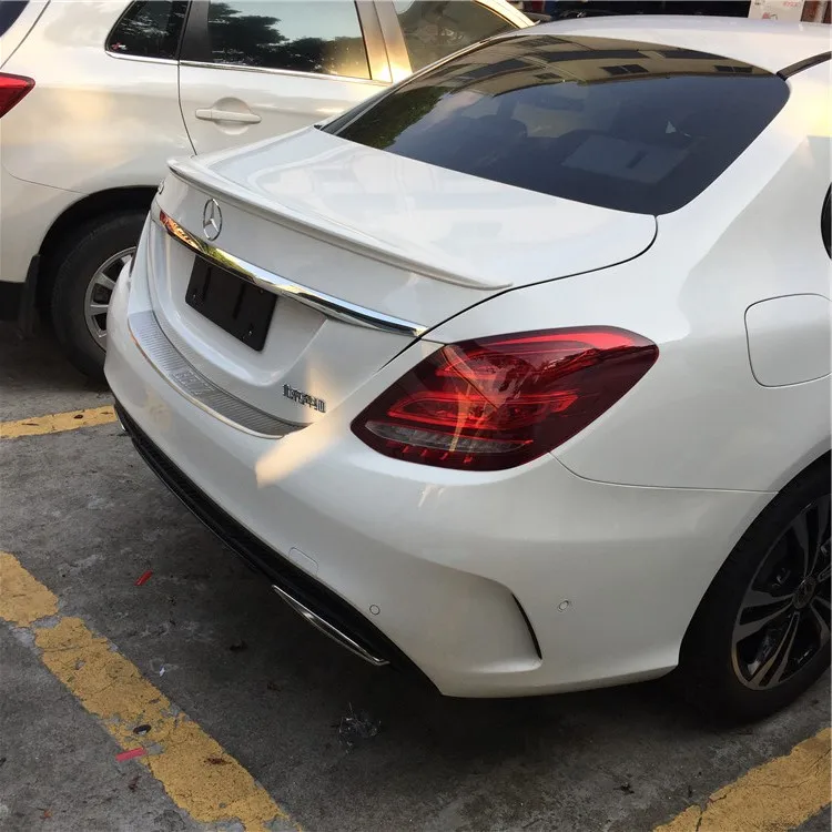 Спойлер для W205 2015-2018 Mercedes-Benz C-class C180 C200 спойлер из АБС-пластика цвет заднего крыла