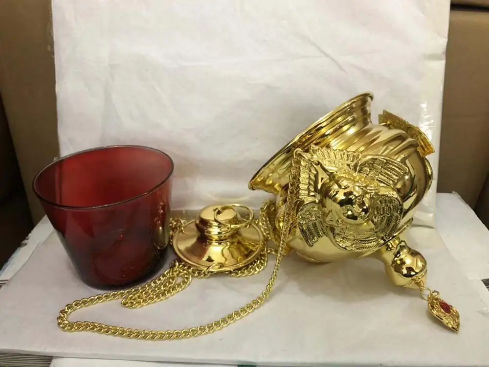 Хорошая церковная медная лампа с маслом подходит для семьи или церквей