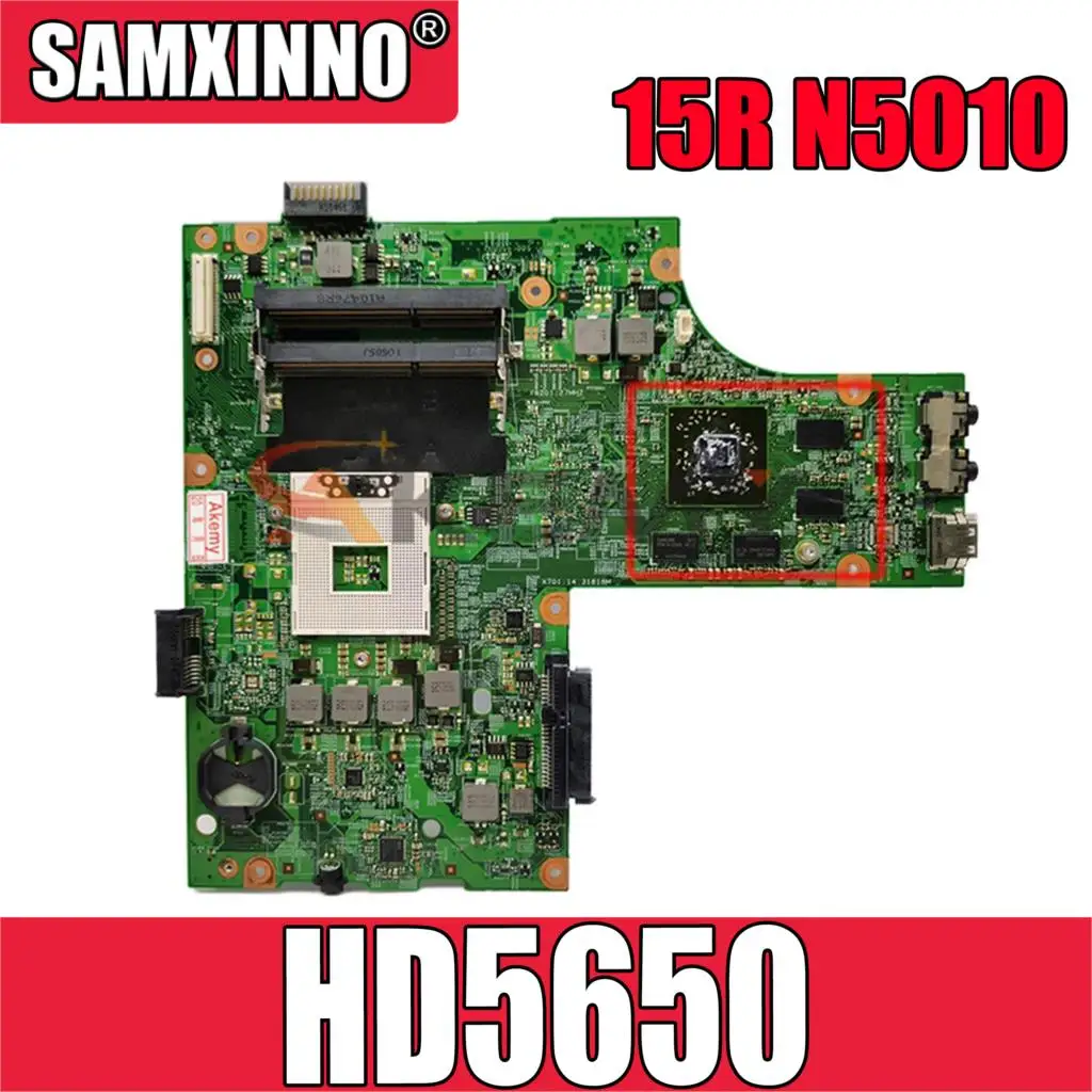 

Оригинальная материнская плата для ноутбука DELL Inspiron 15R N5010 HD5650 материнская плата CN-0VX53T CN-052F31 09909-1 48.4HH01.011 216-0729042