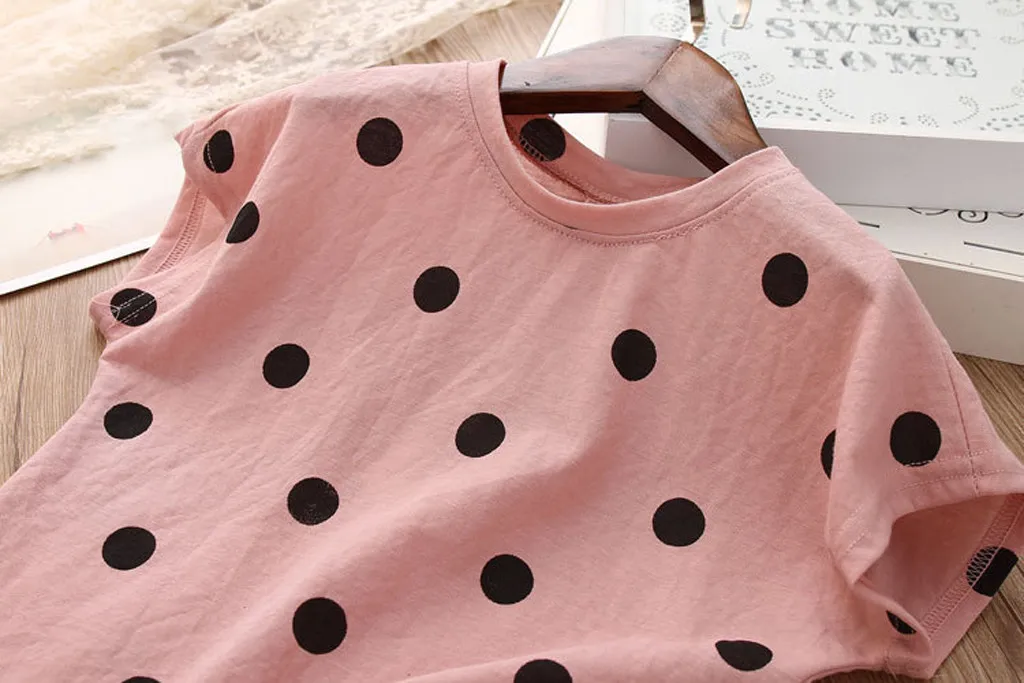 Для маленьких девочек комплект одежды принцессы из 2 предметов с принтом в