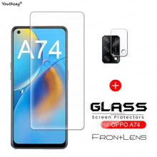 For OPPO A74 Glass Tempered Glass for OPPO A74 A94 A53 A54 A93 A73 A92 A72 Glass Screen Film Camera Protector Film For OPPO A74