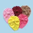 Новинка 2020, 24 шт.Лот, для маленьких мальчиков и девочек, вафельные банты, тюрбан, Шапки для малышей, головные уборы для новорожденных, детские головные уборы
