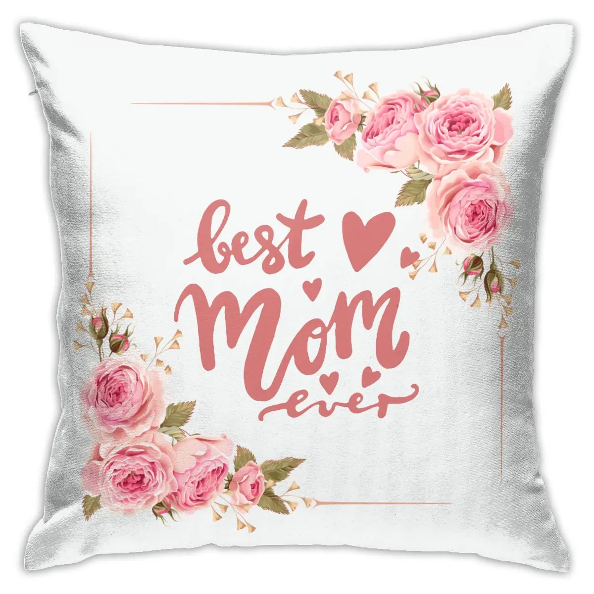Декоративные Квадратные наволочки Best Mom Ever для спальни гостиной дивана подушки