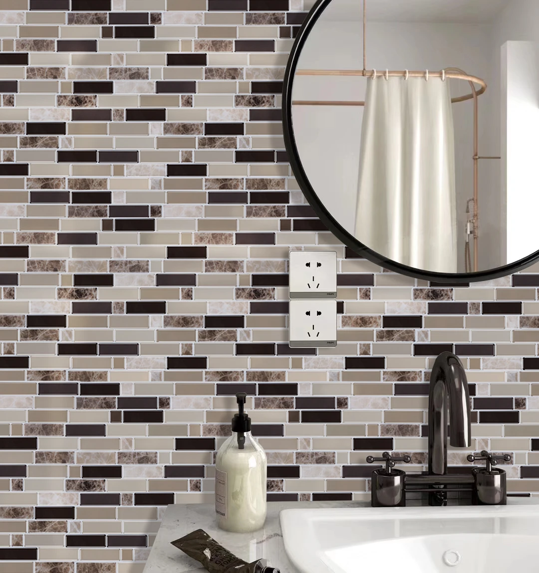 Яркая плитка наклейки на стену самоклеящиеся виниловые обои 3D кирпичная