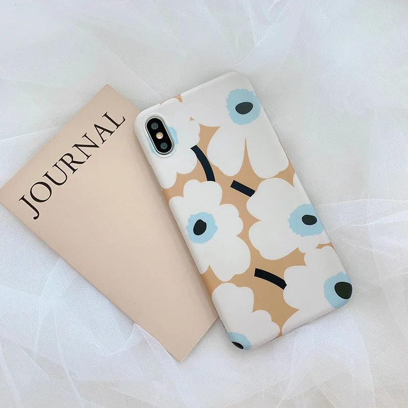 Ретро абстрактная иллюстрация Цветы Чехол для телефона iPhone X XSmax XR Xs 7 Puls 6 6S 8 чехол