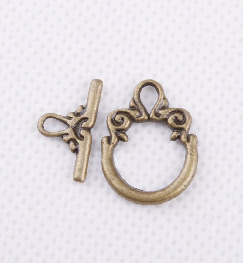 Antique Bronze 30 комплектов тибетский серебристый цвет декоративный узор застежка для изготовления ювелирных изделий ремесло DIY браслет ожерелье аксессуары поставка - Цвет: Antique Bronze