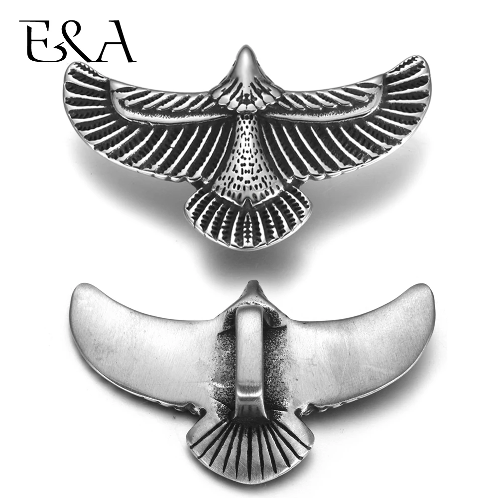 Подвески в виде животных из нержавеющей стали 2 шт. подвеска черного орла 12 х6 мм