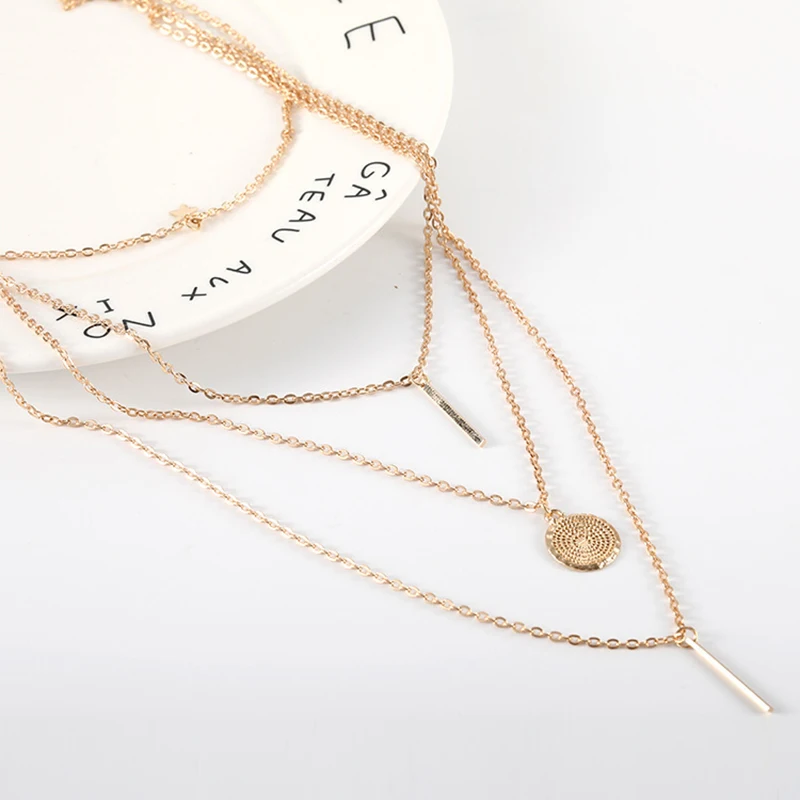 Женские богемные нержавеющие ожерелья из сплава изысканные оригинальные