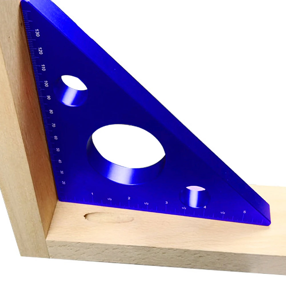 

2021 Aluminum Alloy Right Angle Ruler DIY Woodworking Triangle Ruler Measuring Tool for woodworking and DIY woodwork enthusiasts