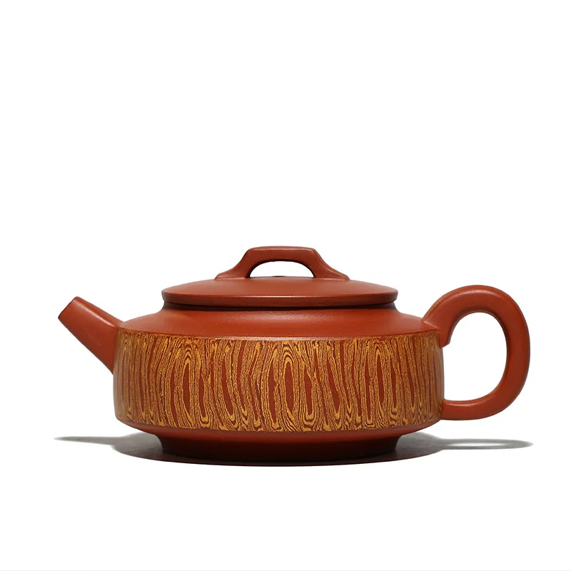 

Clay Zhou pan purple clay pot red sketch Cao Zhigang handmade teapot and tea set