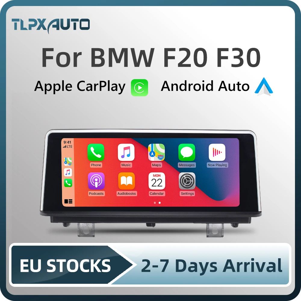Автомобильный мультимедийный экран 8 дюйма Apple CarPlay Android для BMW серии 1/2 F20 F22 3/4 F30 F32