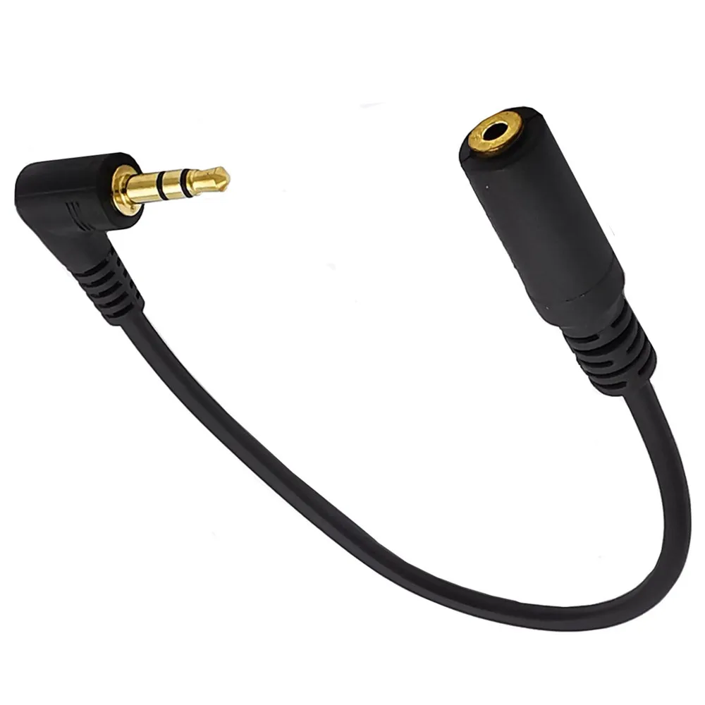 ERE Gold Plated 2.5mm 3Pole Male to 1/8 inch 3.5mm Female Stereo Audio Jack Adapter Cable 90 Degree Right Angle Connector | Электроника