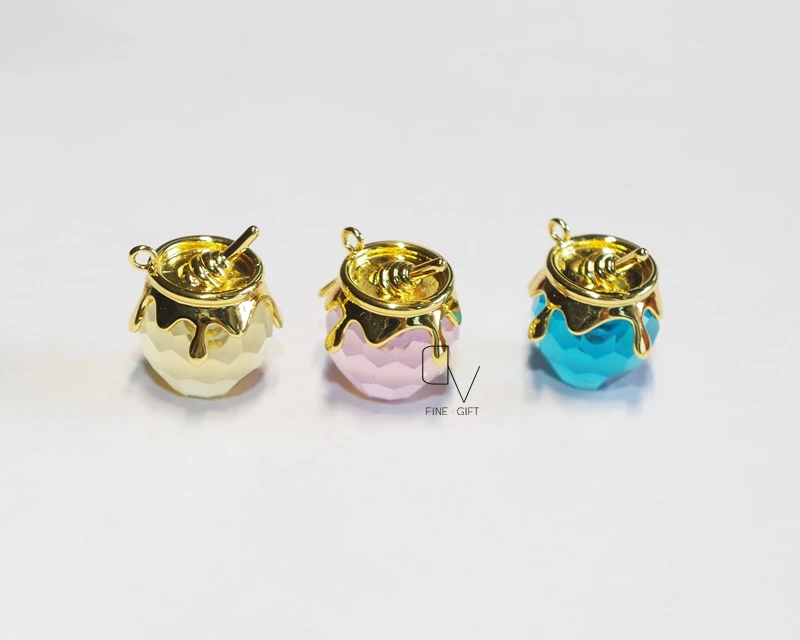 Ожерелье с кристаллами милое Очаровательное ожерелье кулоном в виде медового