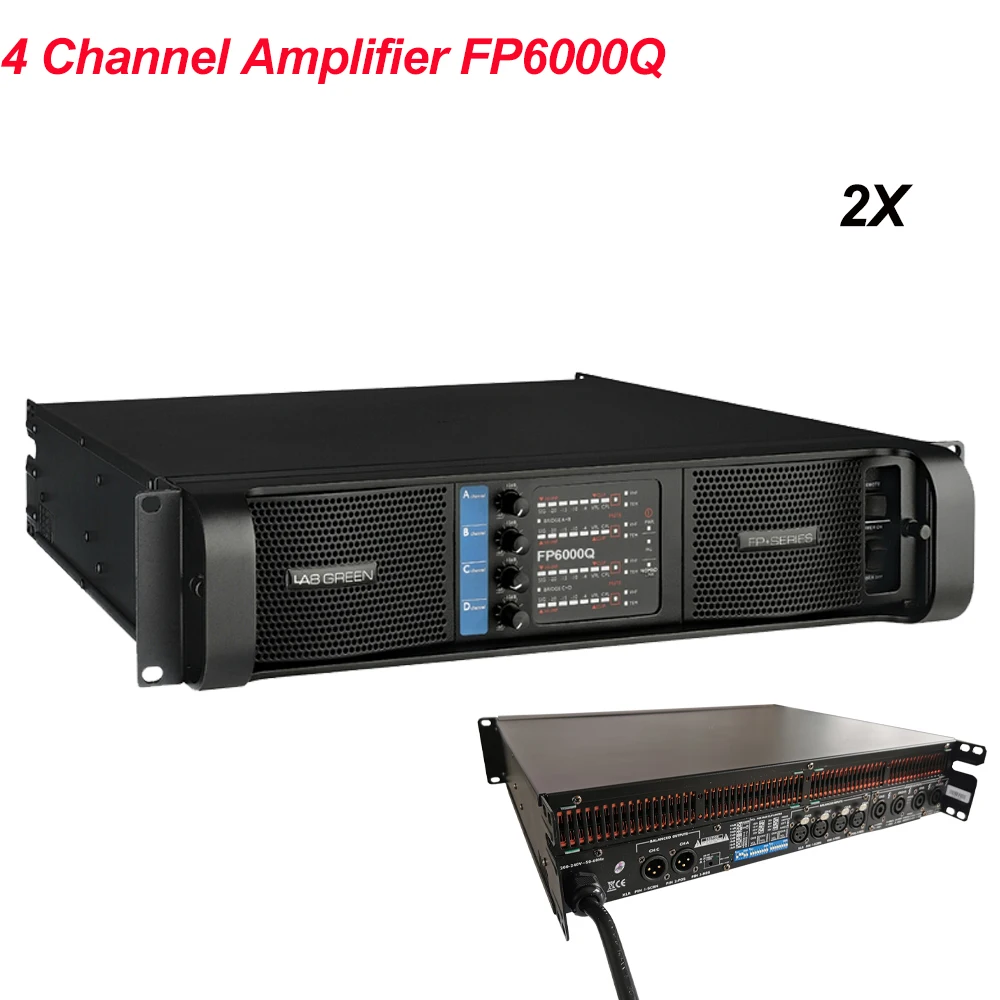 Усилитель звука FP6000Q 2 шт./лот 4 канала па динамики лабораторная установка