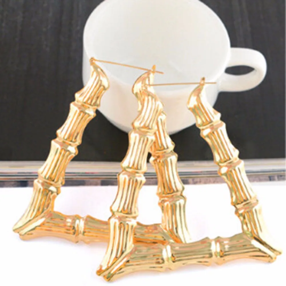 Новые ограниченные акриловые Хип хоп серьги новые большие бамбуковые кольца хип