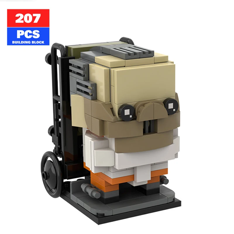 

Moc Movie Figures Hannibal Lecter Brickheadz of Silence of The Lambs Model Building Blocks Bricks Collection Toys for Kids