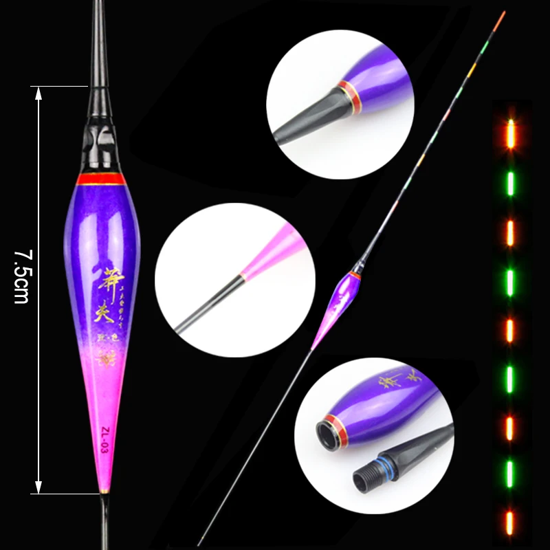 WLPFISHING поплавок для рыбалки электрические поплавки светящиеся