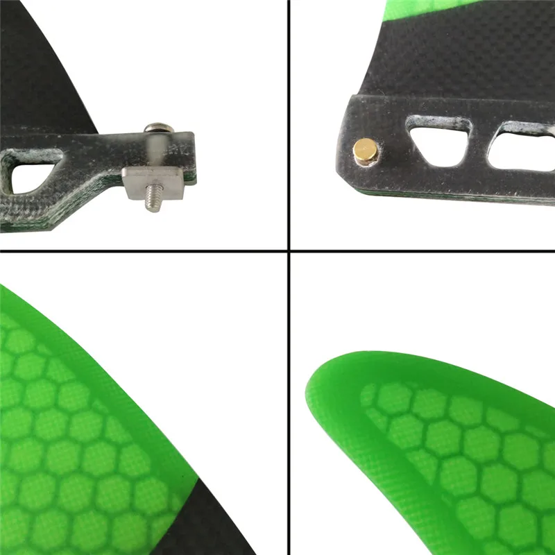 Одинарные плавники центральные длиной 8 дюймов белые/синие/зеленые/белые|long board