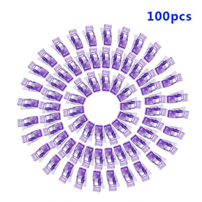 MIUSIE 100 шт. высококачественные разноцветные плетеные пластиковые зажимы для шитья