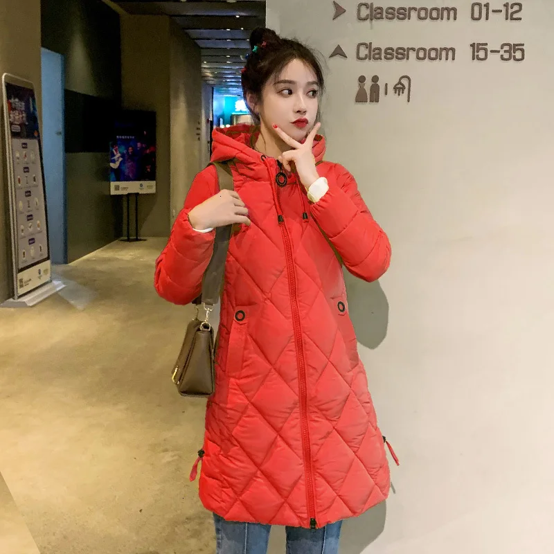 Сезон сзади специальное предложение пуховик из хлопка для девочек Длинная