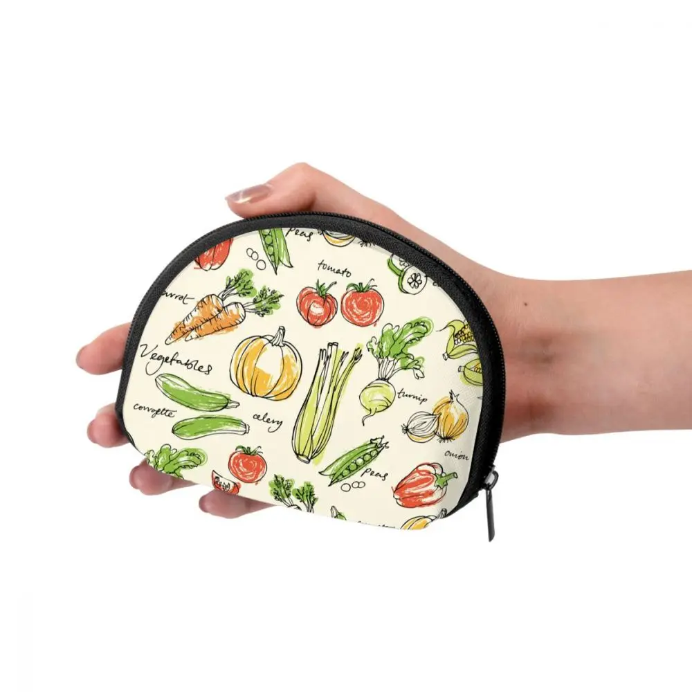

Assorted Vegetables Classic Style Wallet Genuine Wallets Short Purse Card Holder Wallet Woman Fashion High Quality