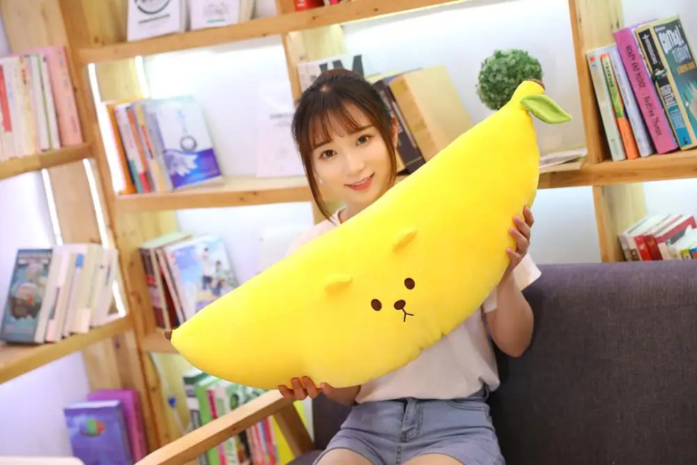 Мягкая оригинальная плюшевая подушка кукла банан 55/70 см 1 шт.|Мягкие игрушки
