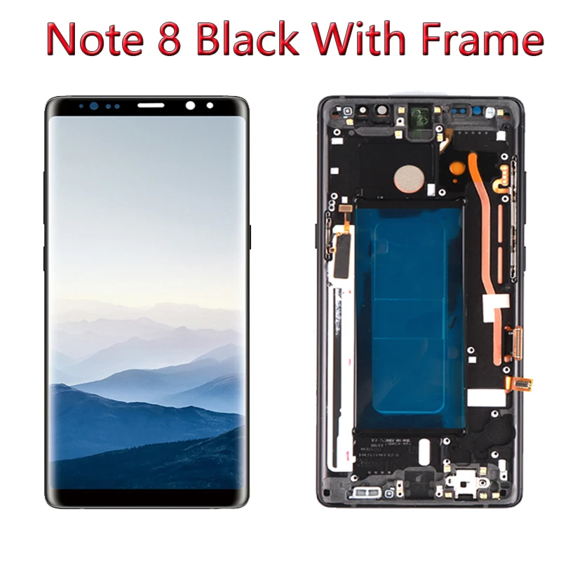 ЖК-дисплей Super Amoled 6 3 дюйма для SAMSUNG Galaxy Note 8 N950 N950F сенсорный экран запасные части