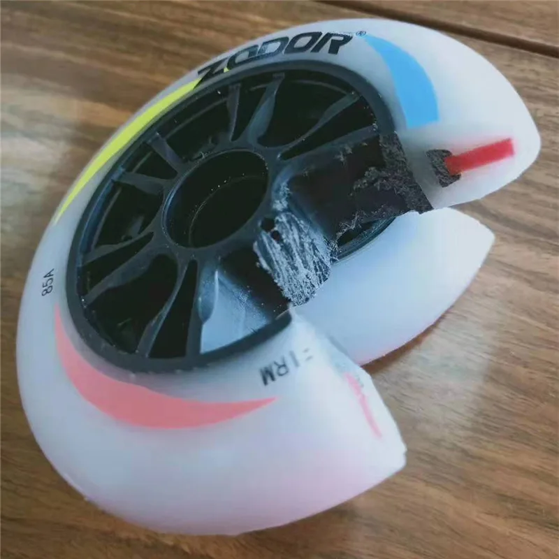 Роликовые коньки скорости 85A XFirm два твердого колеса 65A внутренний слой прочный PU