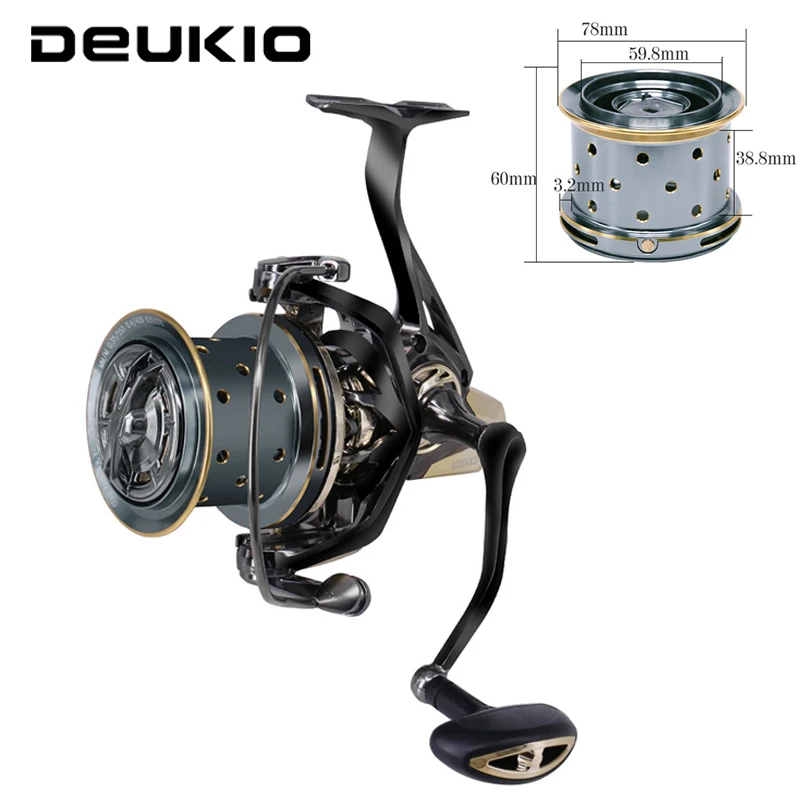 Рыболовная катушка DEUKIO спиннинговая максимальная нагрузка 25 кг 4 7: 1 высокая