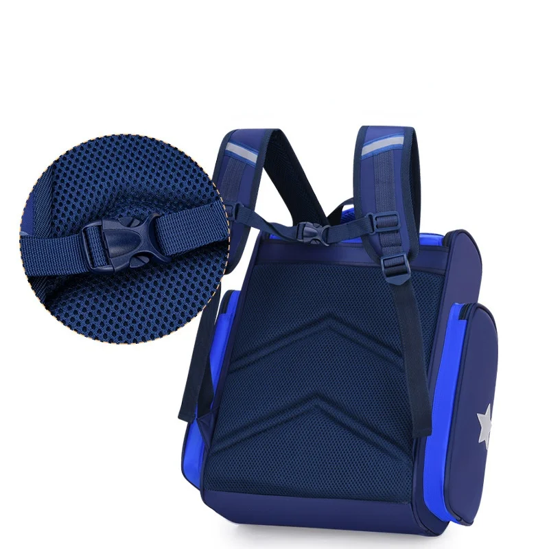 Children School Bags Bear Primary School Boys Girls Grade 1-6 Light New Ridge Protection Large Capacity Backpack