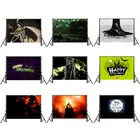 Виниловый фон для фотосъемки на Хэллоуин с тыквой