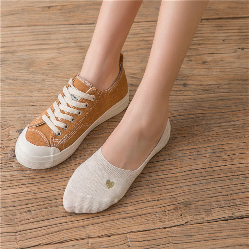 Новые модные летние весенние женские носки карамельных цветов с красным