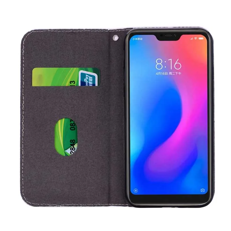 Блестящий чехол для Xiaomi mi A1 A2 Lite из крокодиловой кожи чехол-книжка телефона Funda |