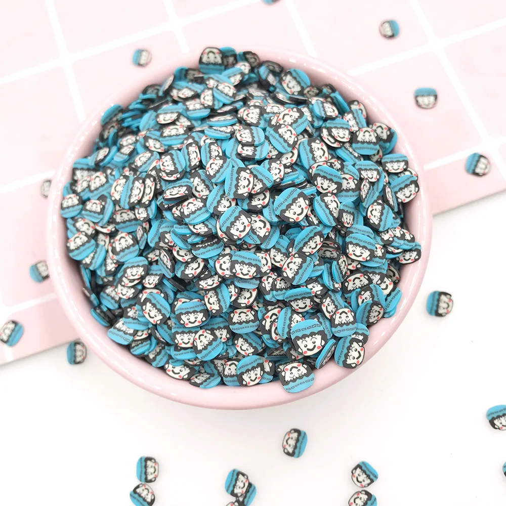 

20g/lot Cartoon Girl Polymer Slice Hot Clay Sprinkles for Crafts Making DIY Slimes Filling Accessories Nail Art Decoration 5mm