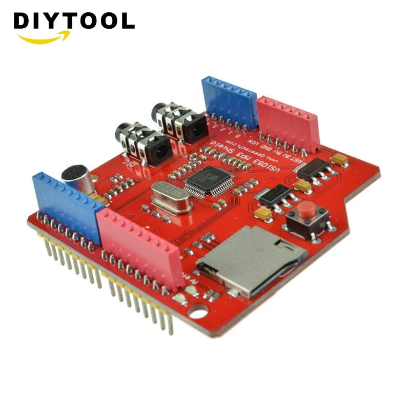 VS1053B IC VS1053 MP3 музыкальный Tafel щит модуля TF/ SD слот для карты Arduino Новый|Детали и