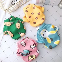 cartoon print pet dog costume jacket puppy clothes for small medium dogs cats chihuahua pullover sweater yorkies warm coat ropa