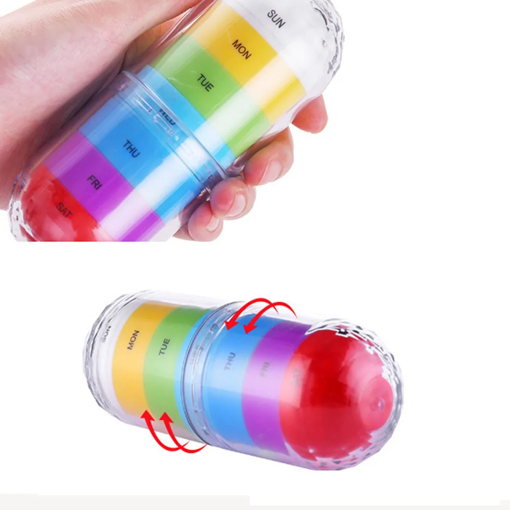 Портативная Водонепроницаемая красочная таблетница держатель для бутылок