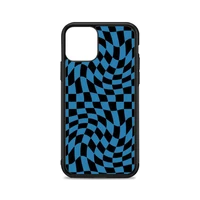 crazy checkers blue phone case for iphone 12 mini 11 pro 13 max x xr 6 7 8 plus se20 high quality tpu silicon cover