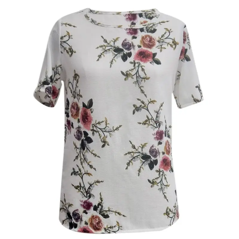 Летняя женская Повседневная Блузка с коротким рукавом и вырезом лодочкой