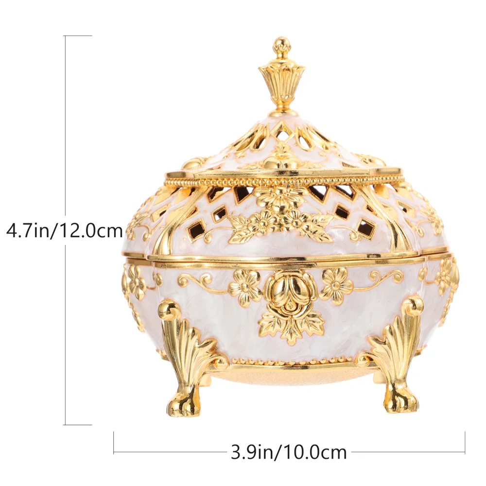

1Pc Vintage Censer Creative Incense Burner Metal Incense Holder Decoration