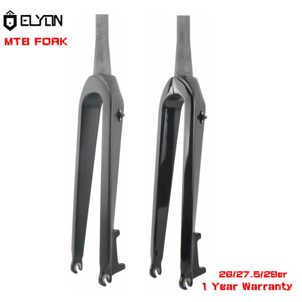 

Elyon 3K Carbon Fiber Bike Fork Tapered Cycling Fork Mountain Bike Fork Bicycle MTB Parts Disc Brake