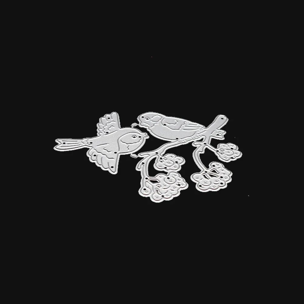 DIY Форма для ножей альбом скрапбукинга травление ветки птиц тиснение