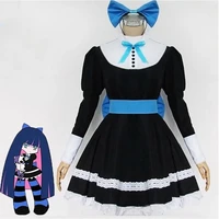 anime panty stocking with garterbelt stocking anarchy autumn maid hallowen cosplay costume women lolita dress