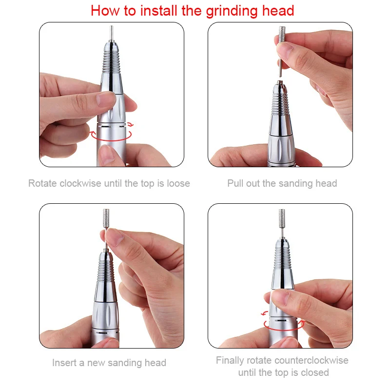 30000 об/мин портативная электрическая дрель для ногтей перезаряжаемая пилка