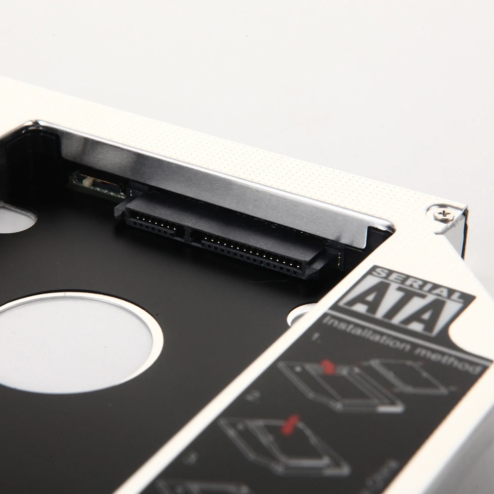 2-й второй HDD SSD жесткий диск Оптический Кадди рамка Корпус адаптер для Sony Vaio VPCF1