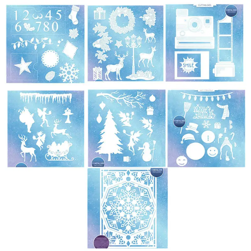 Оленьи ангелы Рождественский подарок металлические режущие штампы 2019 новая