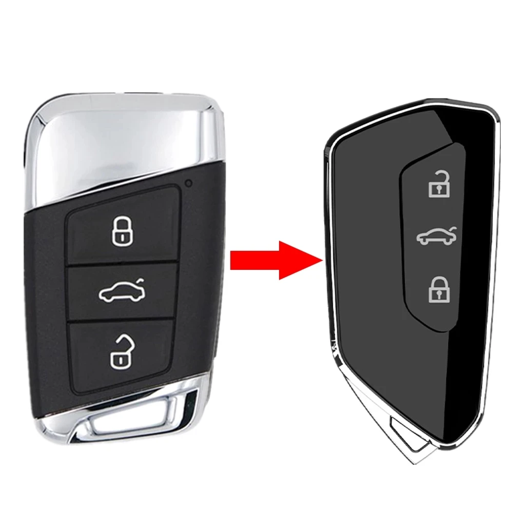 

For VW Passat B8 Arteon Variant CC Skoda Superb A7 SEAT Upgrade Key Case MQB Car Remote Key Modified Golf 8 MK8 Remote Key Shell