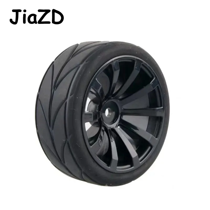 4Pcs 65mm*26mm RC car Tyres &amp Wheel Rims Hex 12 For Tamiya HSP HPI Himoto Redcat Model Car Models On Road Cars 4WD Accessories | Игрушки и