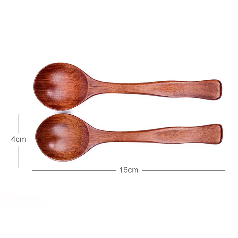 Небольшой деревянной ложкой Кухня приправа специи соль Ложка Мини десертная