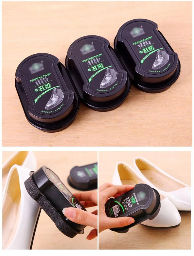 Один блеск Двусторонняя кожа щетка для обуви Крем бесцветный обувной воск Для